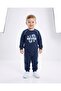 Boy's Winter 3-Thread Ribbed Never Printed Top and Bottom Tracksuit Set for Ages 2-3-4-5-6 - 2