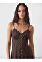 Timeless Clothing & Timeless Choices Heart Roba Collar Rope Strap Modal Blend Dress - 2