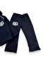 Boy's Winter 3-Strand Hooded Cardigan 2-3-4-5-6 Years Old 2-Piece Tracksuit Set - 6