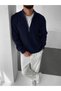 Men's 3-Piece Half-Zip Ribbed Knit Sweater Set - 2
