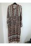 Superior Quality, 100% Lycra-Free Cotton Fabric, Front with Half Buttons, A-Style, Layered Long Dress - 4