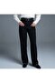 72801 Belted Pleated Trousers-Black - 3