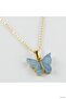 Ilkestor Figured Polyester (234520) Necklace Turquoise