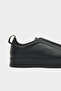 Black Leather Sneaker Shoes - 6