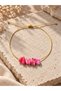 Natural Broken Stone Gold Thread Adjustable Bracelet