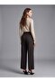 72813 Belted Culotte Trousers-Brown - 2