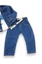Boys' Seasonal Flexible Fabric 3-Piece Jogger Set |   T-Shirt, Denim Jacket and Pants 1-5 Years Old - 4