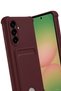 Ilkestor Galaxy A17 5g Kelvin Silicone with Business Card Holder (00313) - Burgundy - 3