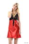 Ilkestor Red Lace Satin Nightgown - M-383 - (01718) Size S/M - 3