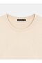 10779 Crew Neck Short Sleeve Knitwear Blouse-Stone - 7