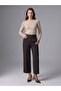 72813 Belted Culotte Trousers-Brown - 4