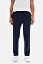 Ds Damat Regular Fit Navy Blue Plain Sweatpants