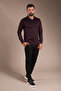 Men's Plum Patterned Polo Neck Tricot - 5