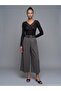 72796 Belted Culotte Trousers-Khaki