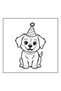 Puppy Life 40-Page Coloring Book-Thick Pages (21 X 21 cm) Suitable for Children and Adults - 3
