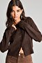 Slim Fit Crew Neck Buttoned Knitwear Cardigan E8236Ax26Au - 4