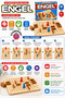 Engel Strategy and Corridor Game – Wooden Intelligence, Logic, and Planning Game for 2 Players – 3 mm Wooden Board Ages 6+ - 3