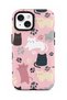 iPhone 13 / 14 Compatible - Parrots and Cats Double Layer Cover, Glossy Surface Protective Glossy Touch Case