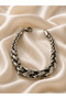 Xuping Silver Color Thick Twisted Bracelet 19cm Acr9793 - 2