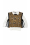 Girl's Leopard Patterned Vest 3-Piece Set – Blouse and Pants 4-11 Years - 6