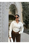 Hooded Cardigan with White Waist Corset - 2
