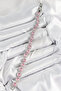Brass Pink Zircon Stone Circle Baguette Model Silver Color Vip Series Women's Bracelet - 2