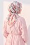 Soft Scarf Fleur Blue Gray - 3