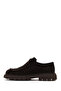 Men's Brown Lace-Up Thick-Soled Suede Leather Casual Shoes Wm660012Ds - 3