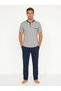 Men's Patterned Short Sleeve Pajama Set - 5
