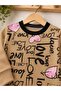Love Heart Patterned Baby Girl Top and Bottom Two-Piece Pajama Set - 5