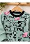 Love Heart Patterned Baby Girl Top and Bottom Two-Piece Pajama Set - 5