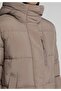 Regular Fit Hooded Zippered Lined Waterproof Women's Coat - 5