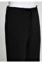 Regular Fit Mid Waist Straight Leg Men's Black Trousers - 5