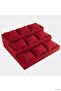 Ilkestor 3-Step Linen Fabric Padded (32948) Stand Red