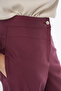 Stitched Detailed Trousers Burgundy - 7