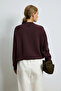 Alıce Women's Knitted Sweatshirt Purple - 7