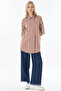 Button Detailed Cotton Tunic Brown - 2