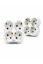 Wall Mounted 4-Outlet Socket Replicator Wireless Compact Design 2 Pieces - 2