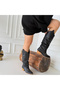 Jeoni Black Leather Heeled Boots - 4