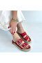 İces Red Nubuck Slippers - 5