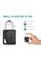 ZHEGE 4-Digit Combination Padlock, Heavy Duty Weatherproof (Black, 1 Pack) - 5
