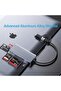 قارئ بطاقات USB C USB3.0 SD، قارئ بطاقات متعدد الوظائف 5 في 1 لبطاقات SD/TF/CF/Micro SD/MS/M2، بدون برامج تشغيل لأجهزة آيفون - 4