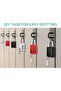 ZHEGE 4-Digit Combination Padlock, Heavy Duty Weatherproof (Black, 1 Pack) - 2