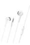 Conch In-Ear Strong Bass Wired Earphone With Mic/HD Sound/Single Button Control/Comfort Eartips/1.2M White