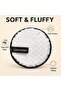 Trio Clean Sponge Makeup Remover Pad white Cotton Reusable, Soft Texture - 6