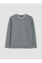 Özmarka New Season Blue Crew Neck Men's Sweatshirt - 5