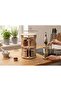 Premium 360-Degree Rotating Bamboo Spice Rack Organizer with 12 Glass Jars, Airtight Lids, Multi-Tier Revolving Herb and Seasoning Stand for Kitchen Countertop Storage - 2