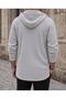 Forry Steel Interlock Fabric Double Breasted Hooded Men's Poncho Cardigan - 3