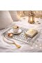 Ramdan Serving Tray - Acrylic Serving Tray with Handles, for Coffee Table,Acrylic Decorative Tray, Kitchen,Food,Vanity Countertop,Large Ottoman Tray with Handles Ramdan Accessries - 3