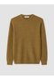 Vizyon New Season Yellow Crew Neck Men's Knitwear Sweater - 5